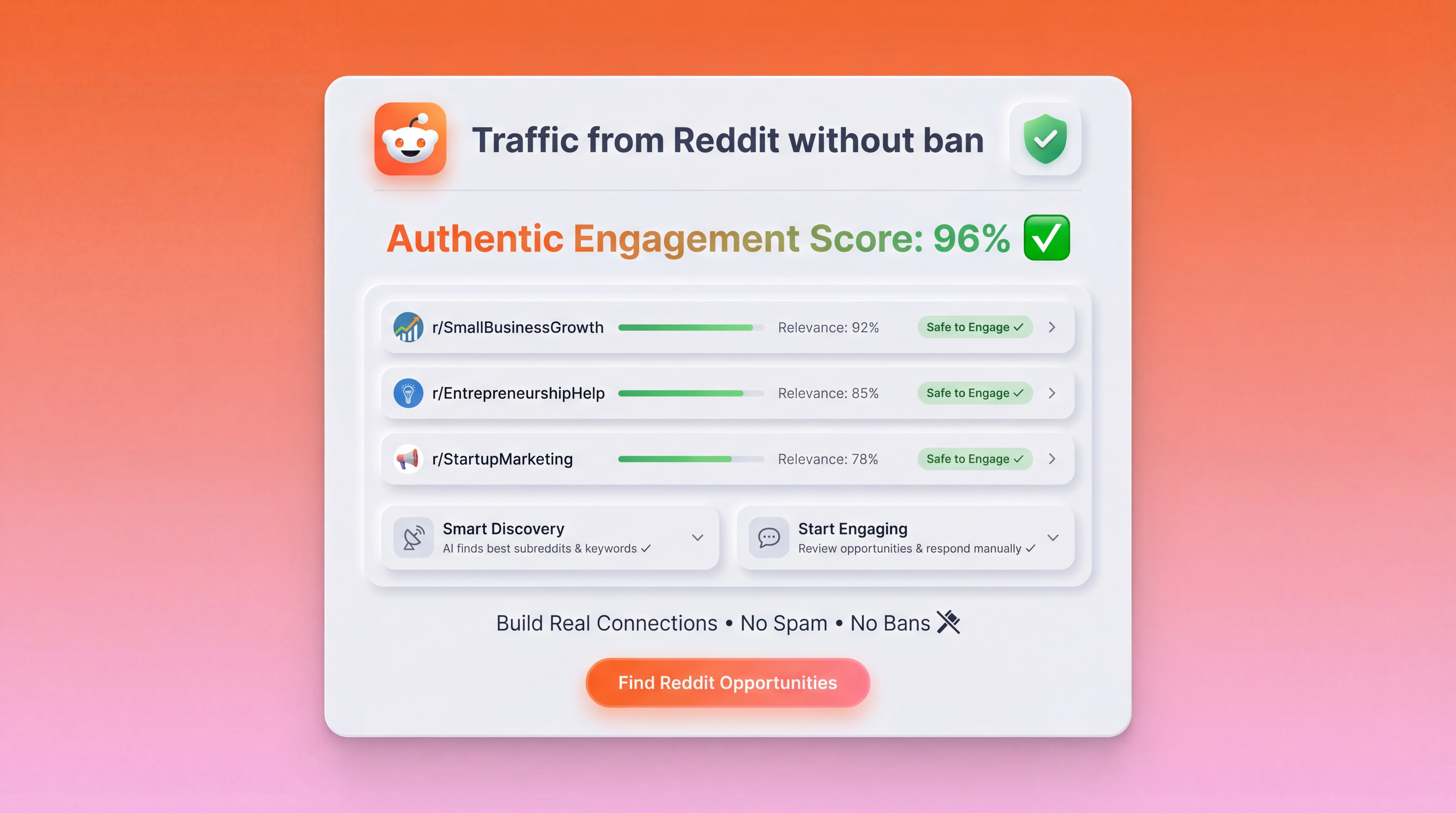 Traffic from Reddit without ban